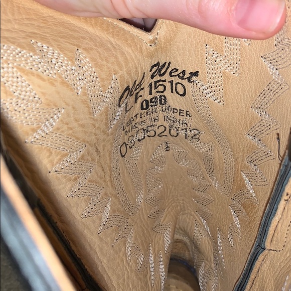 Real leather cowgirl boots - Picture 3 of 4